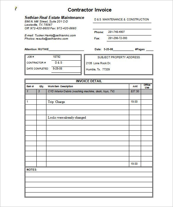 Free Invoice Template For Mac Pages